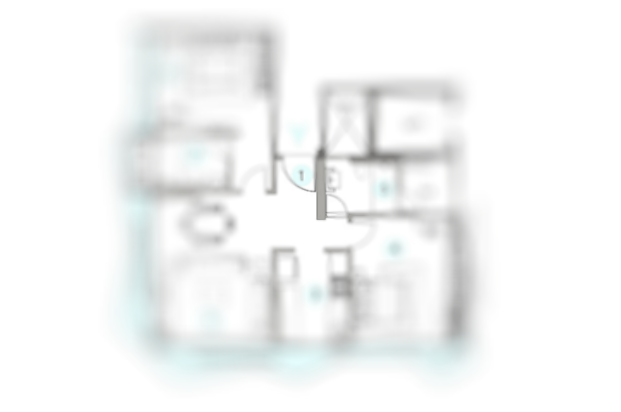 Raymond Mahim West 2BHK Plan